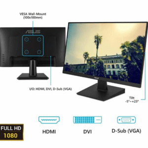 ASUS 60.45 cm (24 inch) Full HD LED Backlit IPS Panel Monitor (VA24EHE)  (Frameless, Response Time: 5 ms, 75 Hz Refresh Rate)